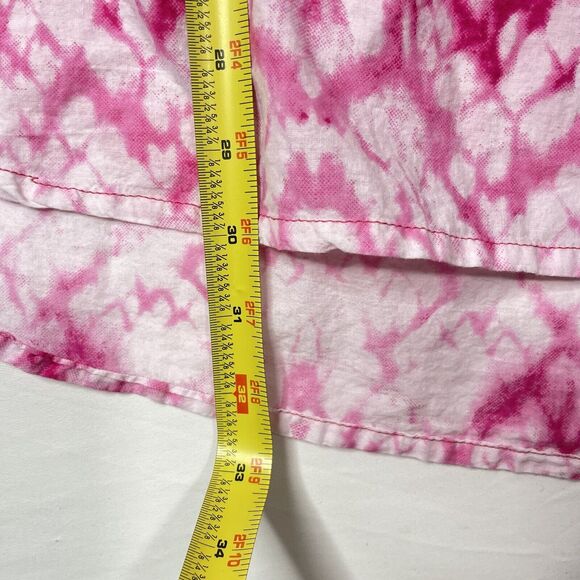Womens Plus Size Blouse Beachy Pink Tie Dye Boho Summery Sz 4X Hippie Colorful - Picture 10 of 10